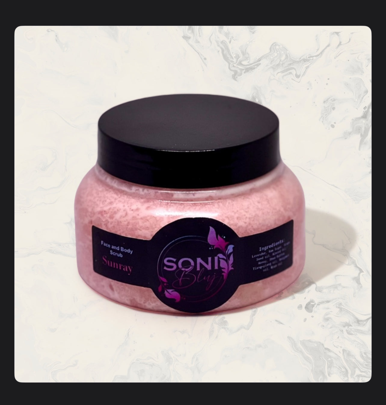 Sonibluj Natural Face and Body Scrub: Unveil Radiant, Soft Skin